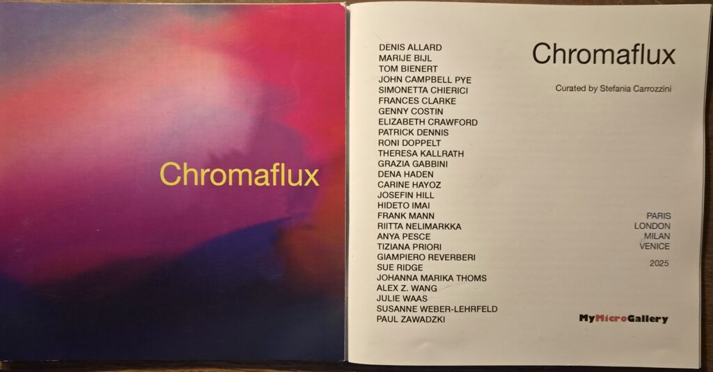The Chromaflux catalogue, curated by Stefania Carrozzini