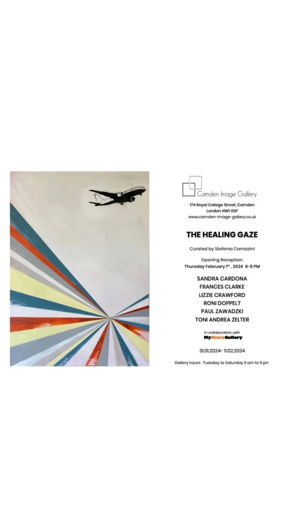 Invitation to The Healing Gaze, curated by Stefania Carrozzini, Camden Image Gallery, London, 31 January – 11 February 2024